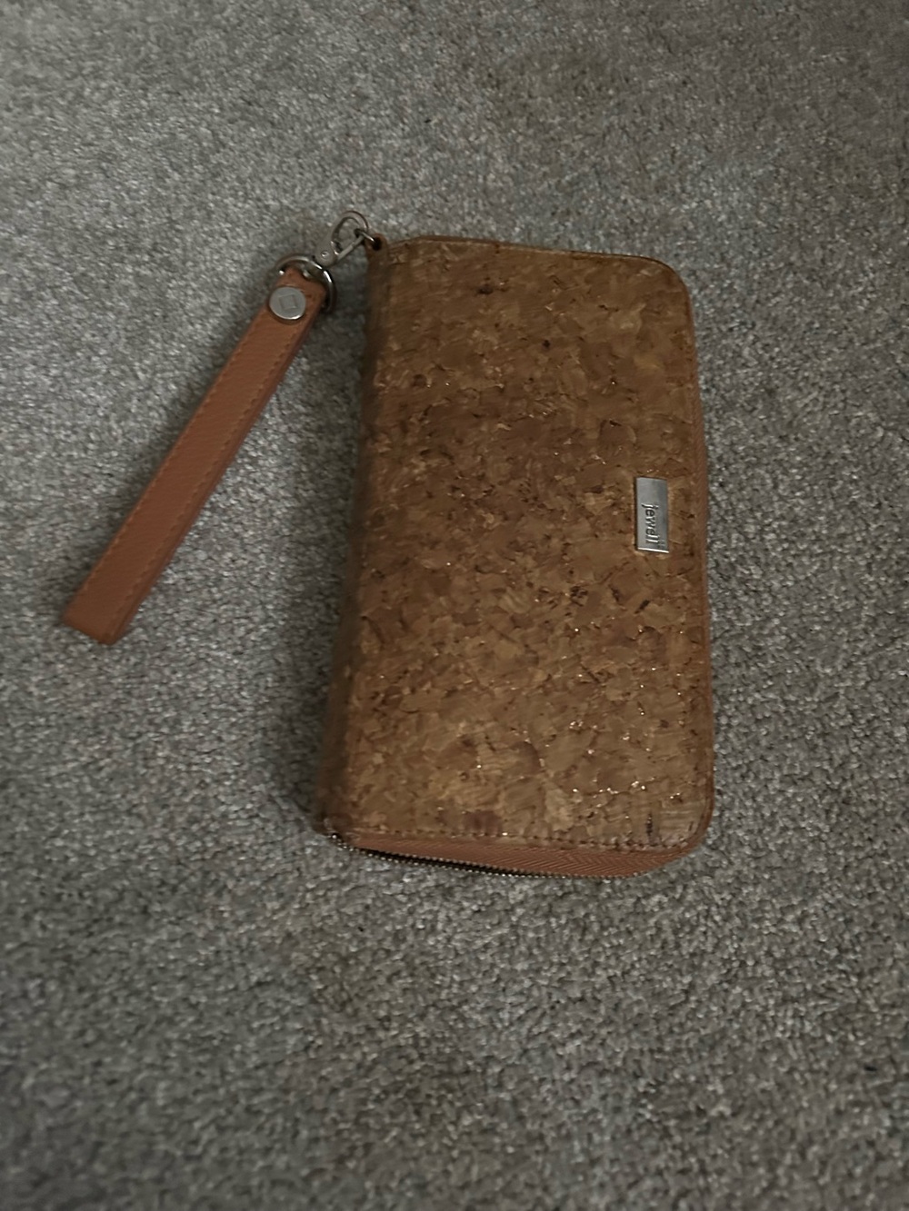 Thirty-One Cork Zip Wallet Wristlet